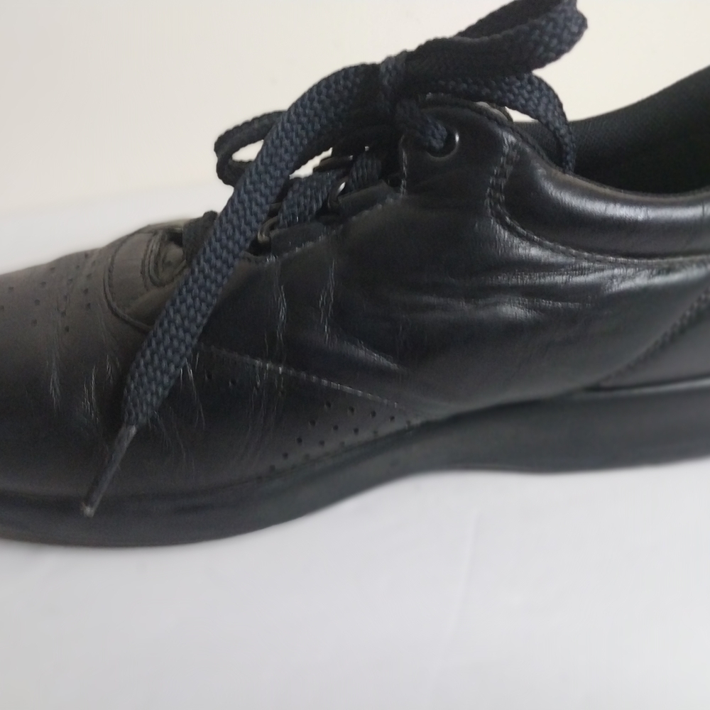 SAS Free Time Size 6.5 Leather Black Espadrilles for Women. Made In USA - Picture 8 of 13